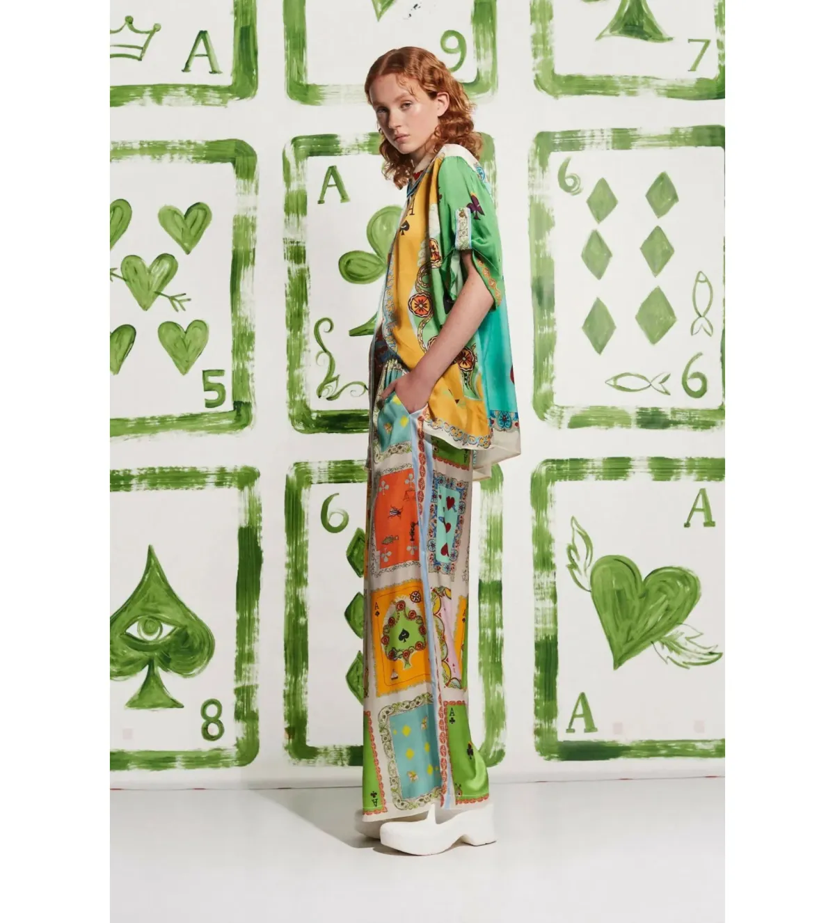 Alemais Rummy Silk Shirt and Pants Set in Multi Size AU 14 - Image 3