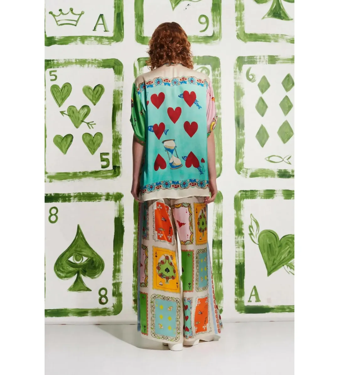 Alemais Rummy Silk Shirt and Pants Set in Multi Size AU 14 for rent on The Volte - main image