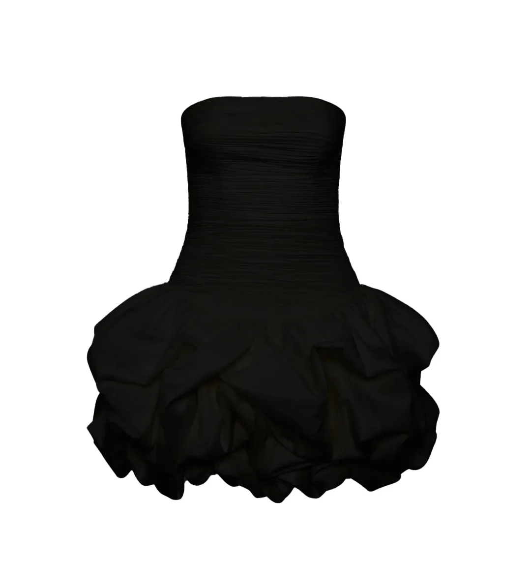 Aje Violette Bubble Hem Mini Dress Black Size AU 10 for rent on The Volte - main image