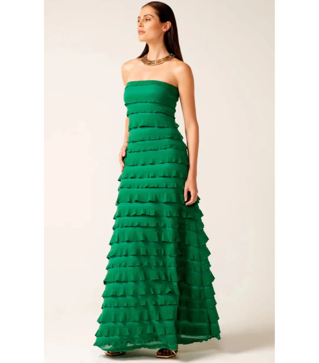Sacha Drake Maddison Dress Emerald Size AU 8 for rent on The Volte - main image