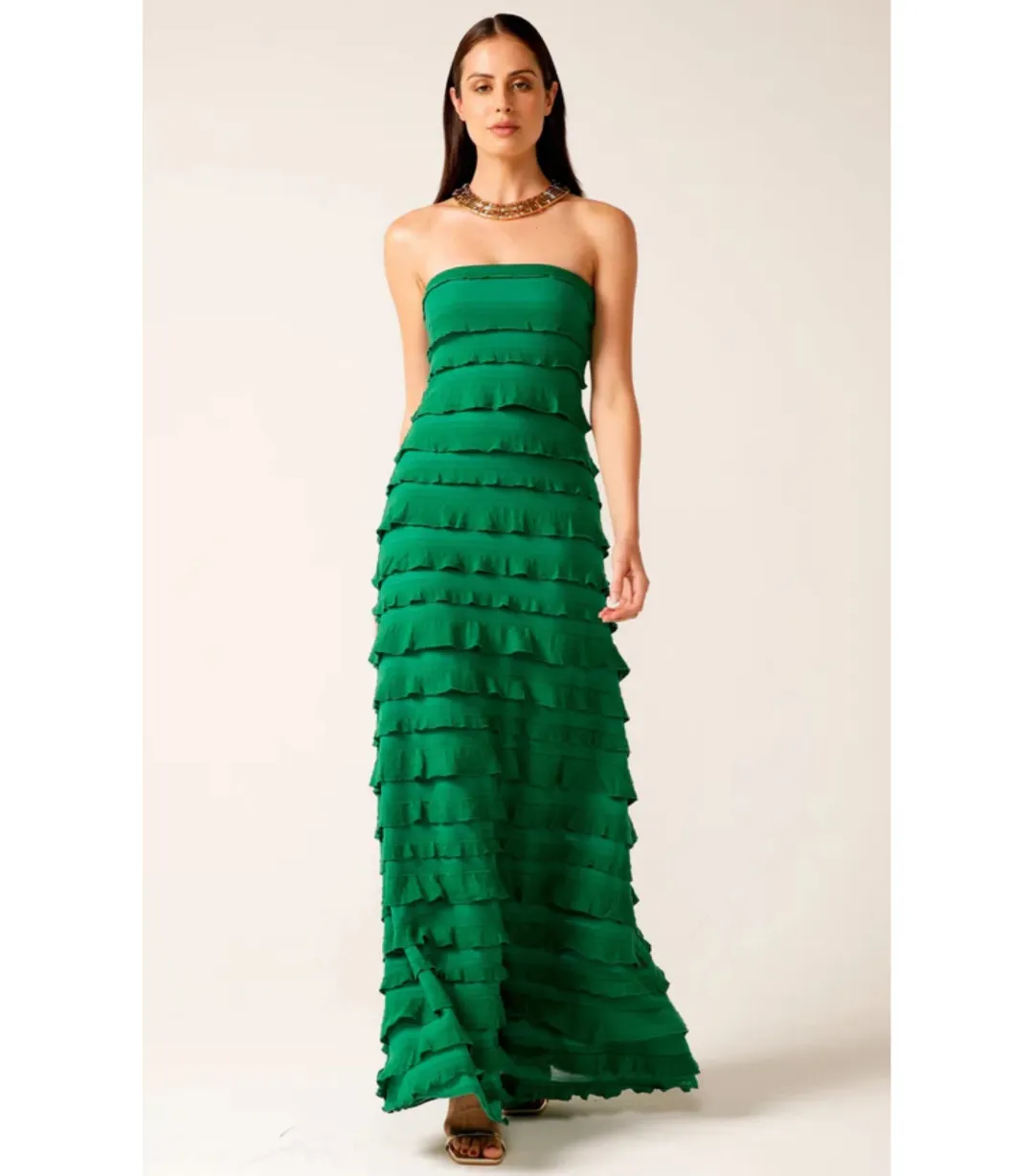 Sacha Drake Maddison Dress Emerald Size AU 8 for rent on The Volte - main image