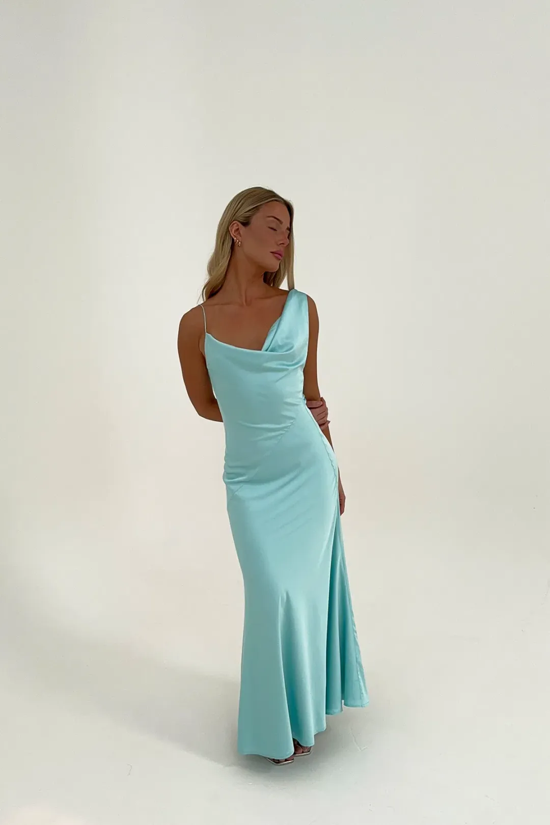 HNTR Bianka Gown Aqua Size XS/Au 6 for rent on The Volte - main image