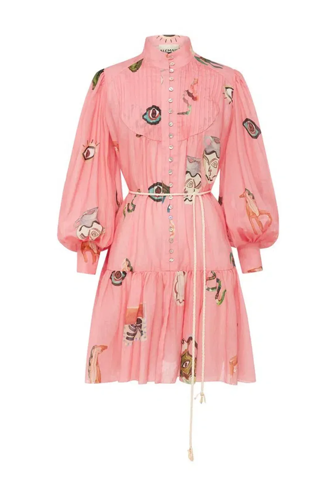 Alémais Cleo Mini Dress Pink Size 8 for rent on The Volte - main image