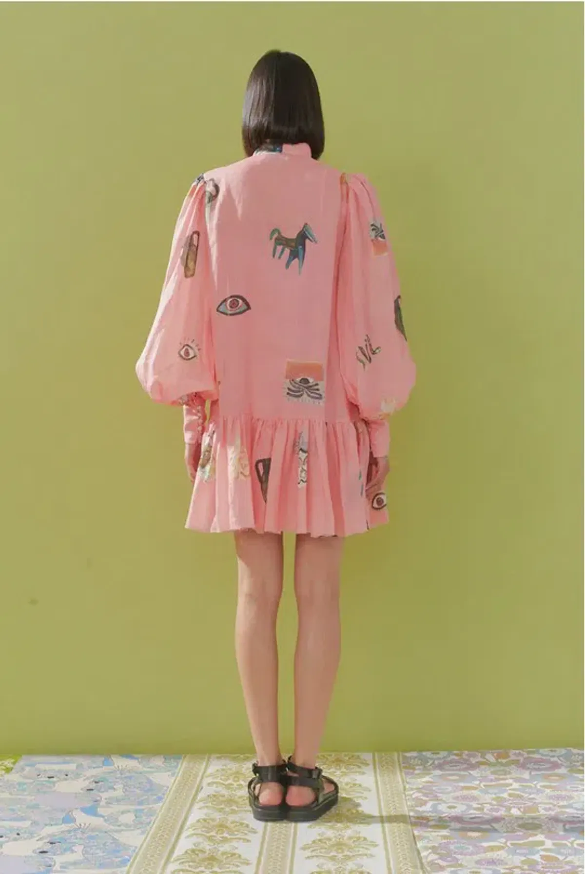 Alémais Cleo Mini Dress Pink Size 8 - Image 2