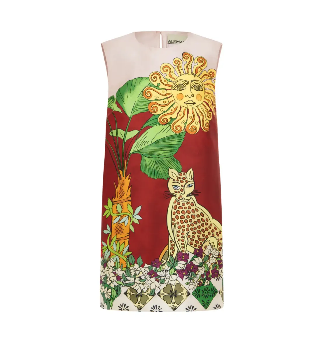 Alemais Tiger Mini Dress Multi Size AU 10 for rent on The Volte - main image