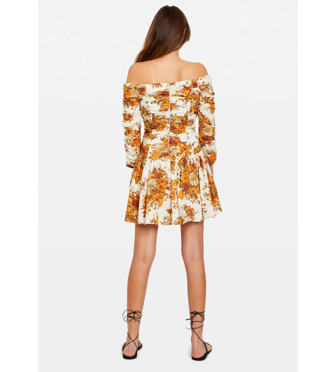 Alémais Derby Off-Shoulder Mini Dress Floral Size 8 for rent on The Volte - main image