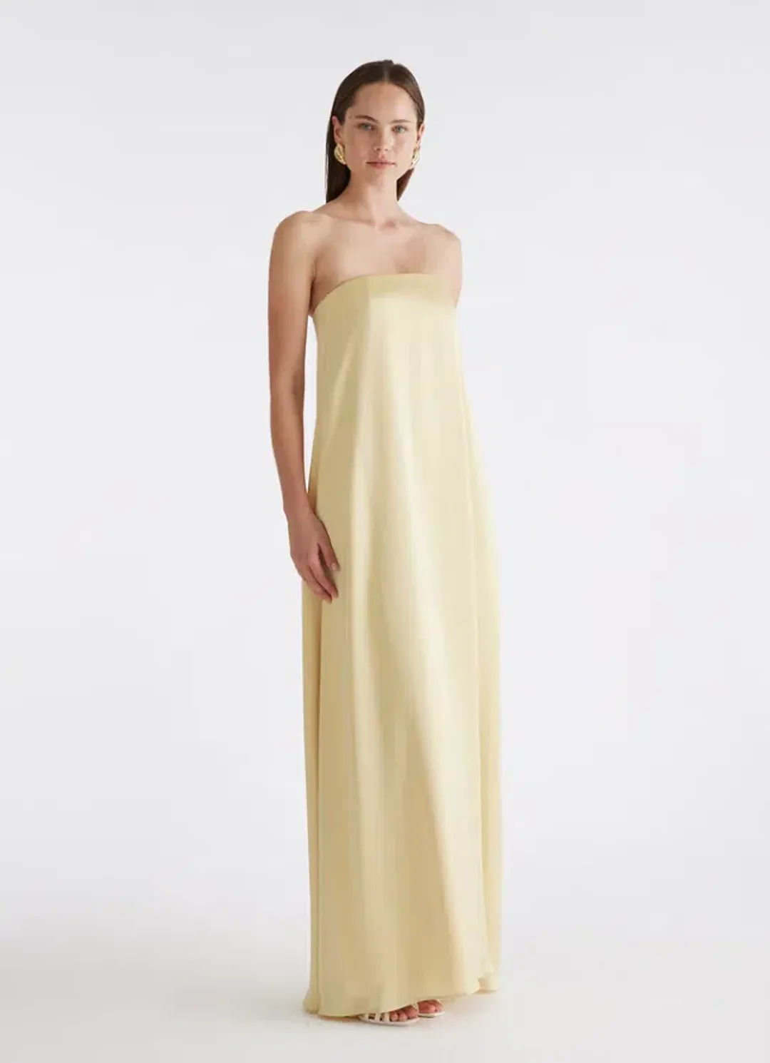 Anna Quan Delfina Dress in Champagne Size 6 for rent on The Volte - main image