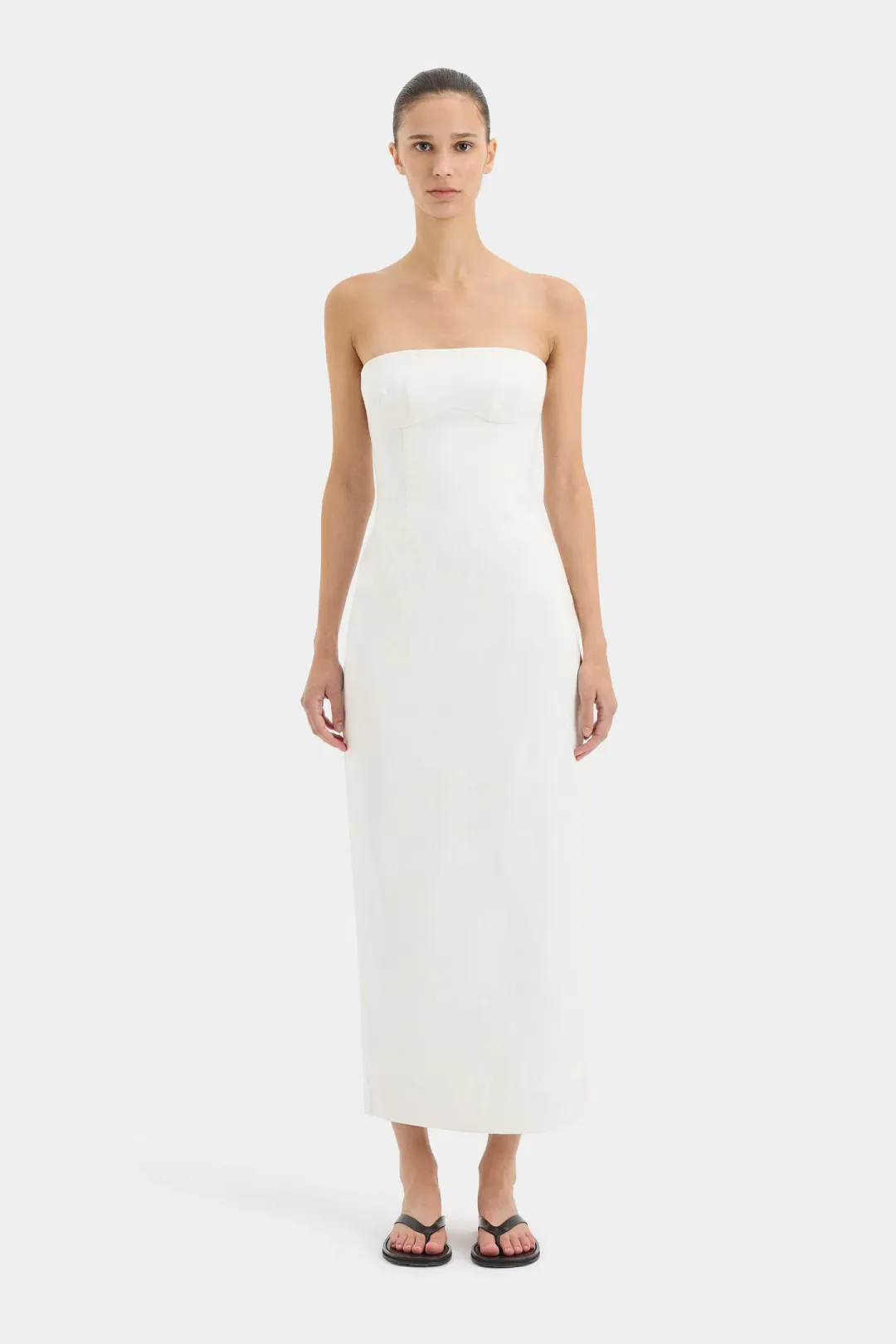 Sir the Label Evalita Dress Ivory Size 6  for rent on The Volte - main image