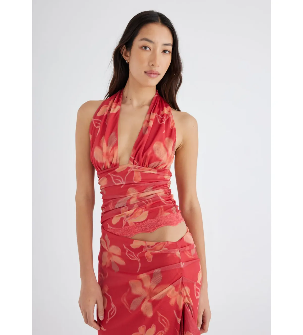 BENNI Penelope Dress Hibiscus Floral Size 8  - Image 2