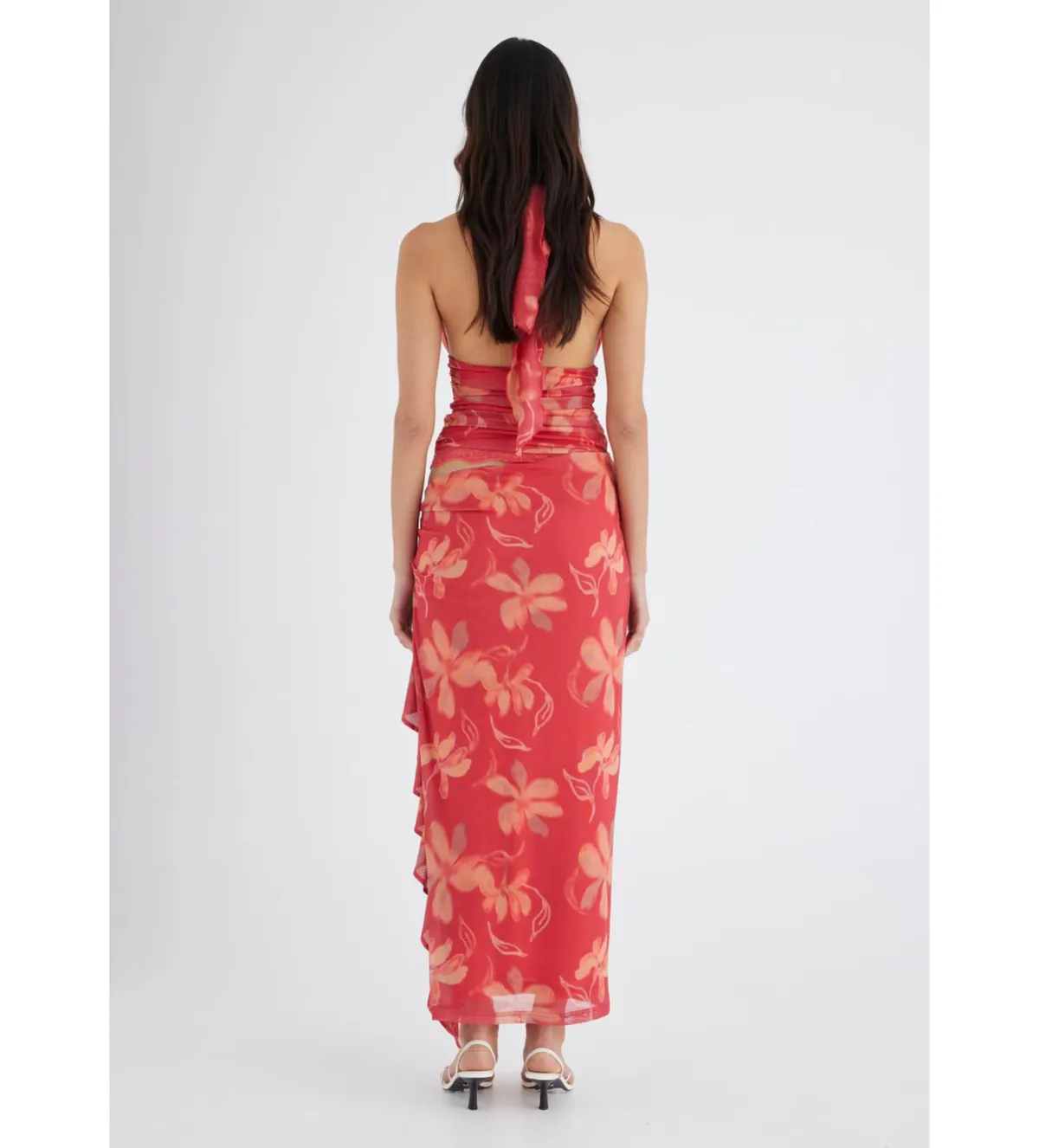 BENNI Penelope Dress Hibiscus Floral Size 8  - Image 3