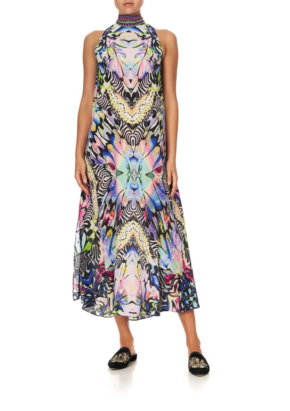 Camilla Trance Temptation High Neck Dress with Back Neck Tie Size XXL / AU 18 - Image 1