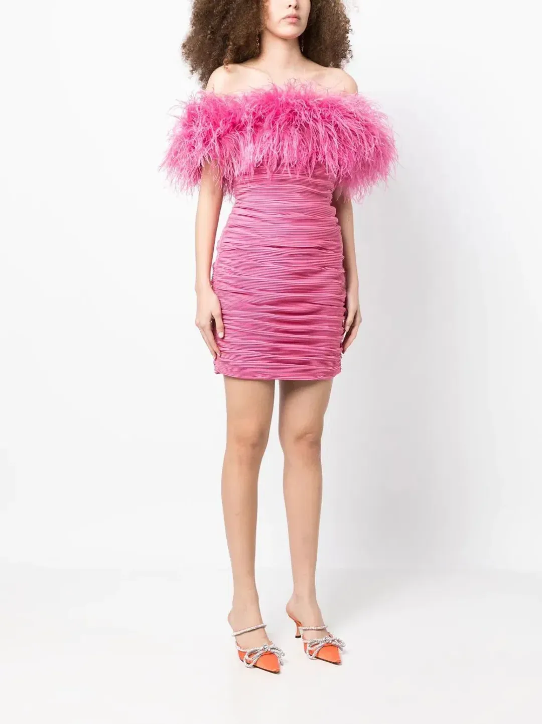 Rachel Gilbert Zion Mini Dress Pink Size 14 for rent on The Volte - main image