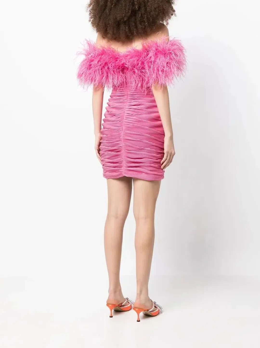 Rachel Gilbert Zion Mini Dress Pink Size 14 for rent on The Volte - main image