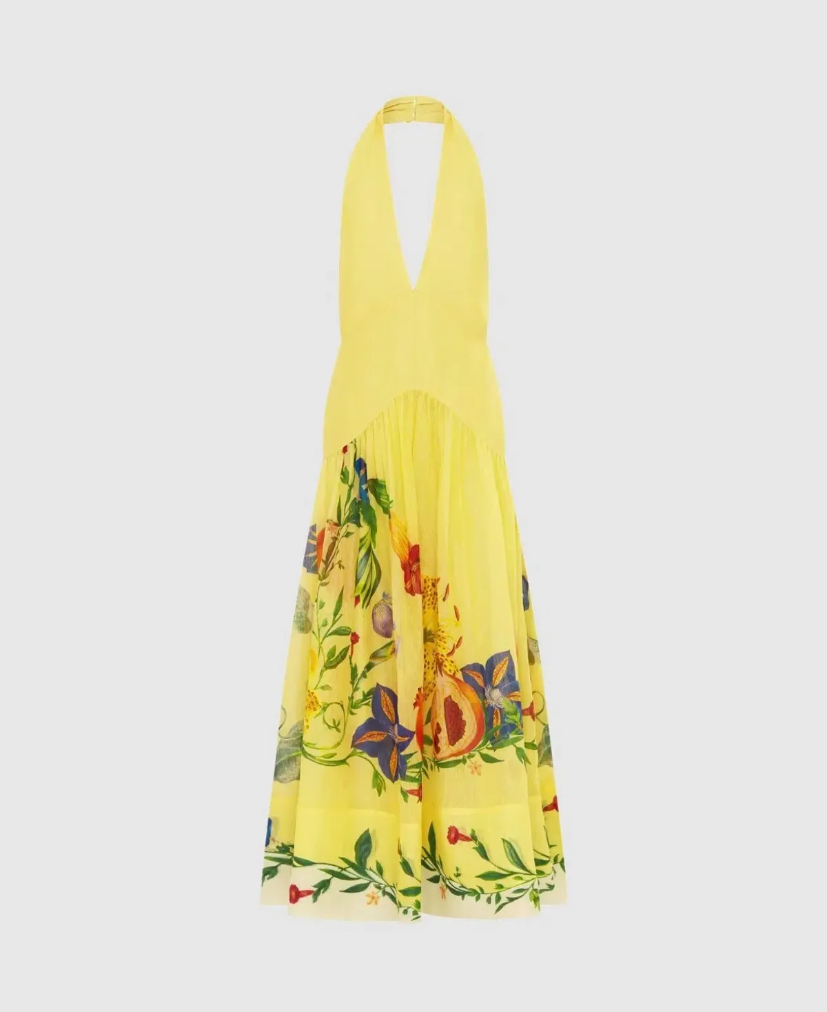 Alemais Dahlia Halter Gown Yellow Size AU 8 - Image 4