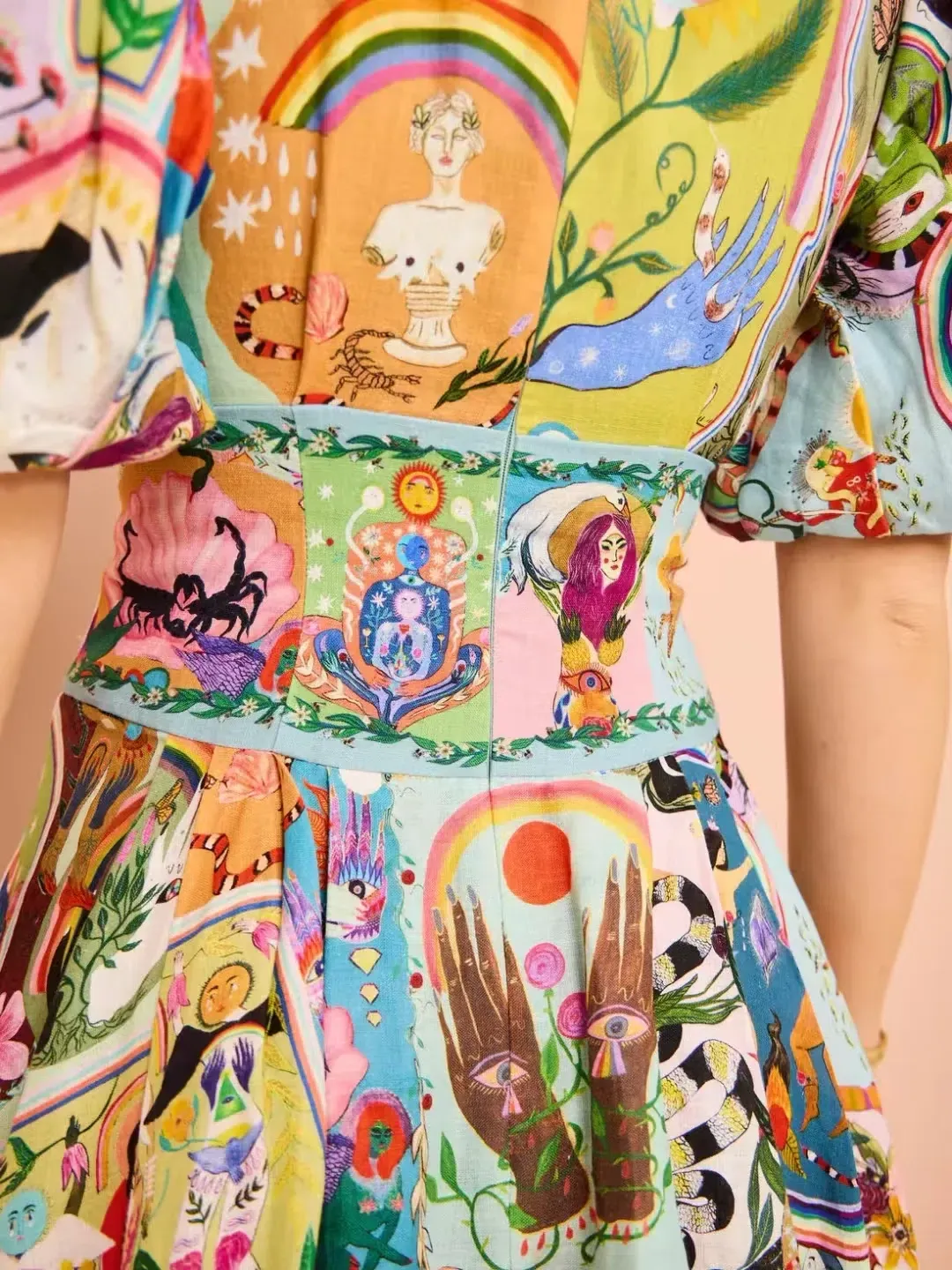 Alemais Evergreen Midi Dress Multi Size AU 6  for rent on The Volte - main image