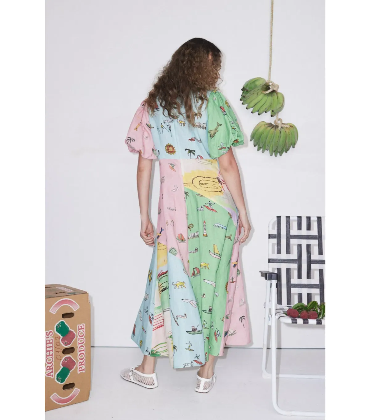 Alemais Jet Midi Dress Multi Size AU 8 - Image 3