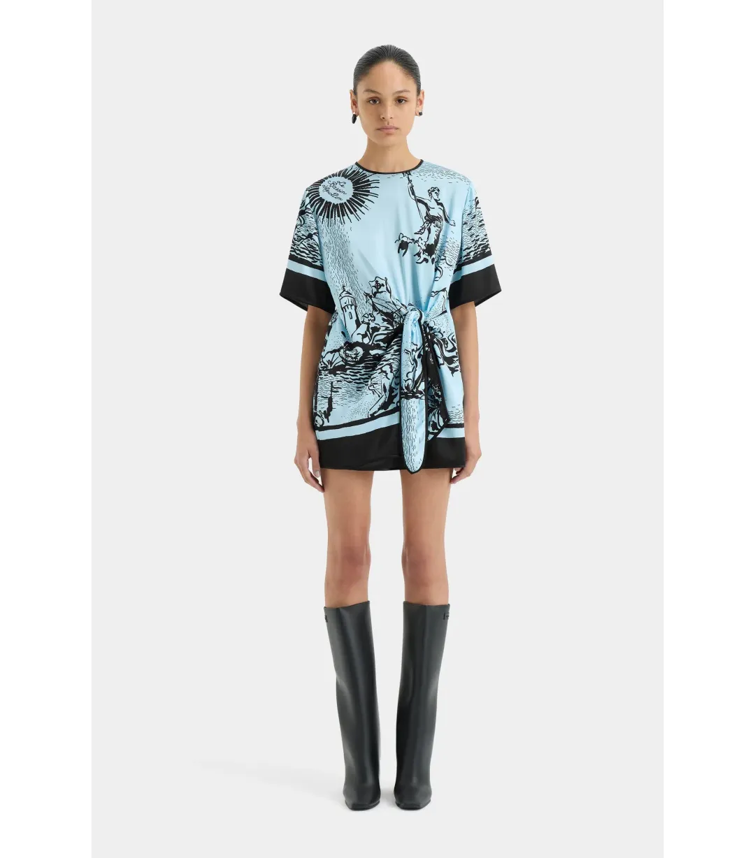 Sir the Label Dreamwood Mini Dress in Brise Soleil Size 1 / AU 8 for rent on The Volte - main image