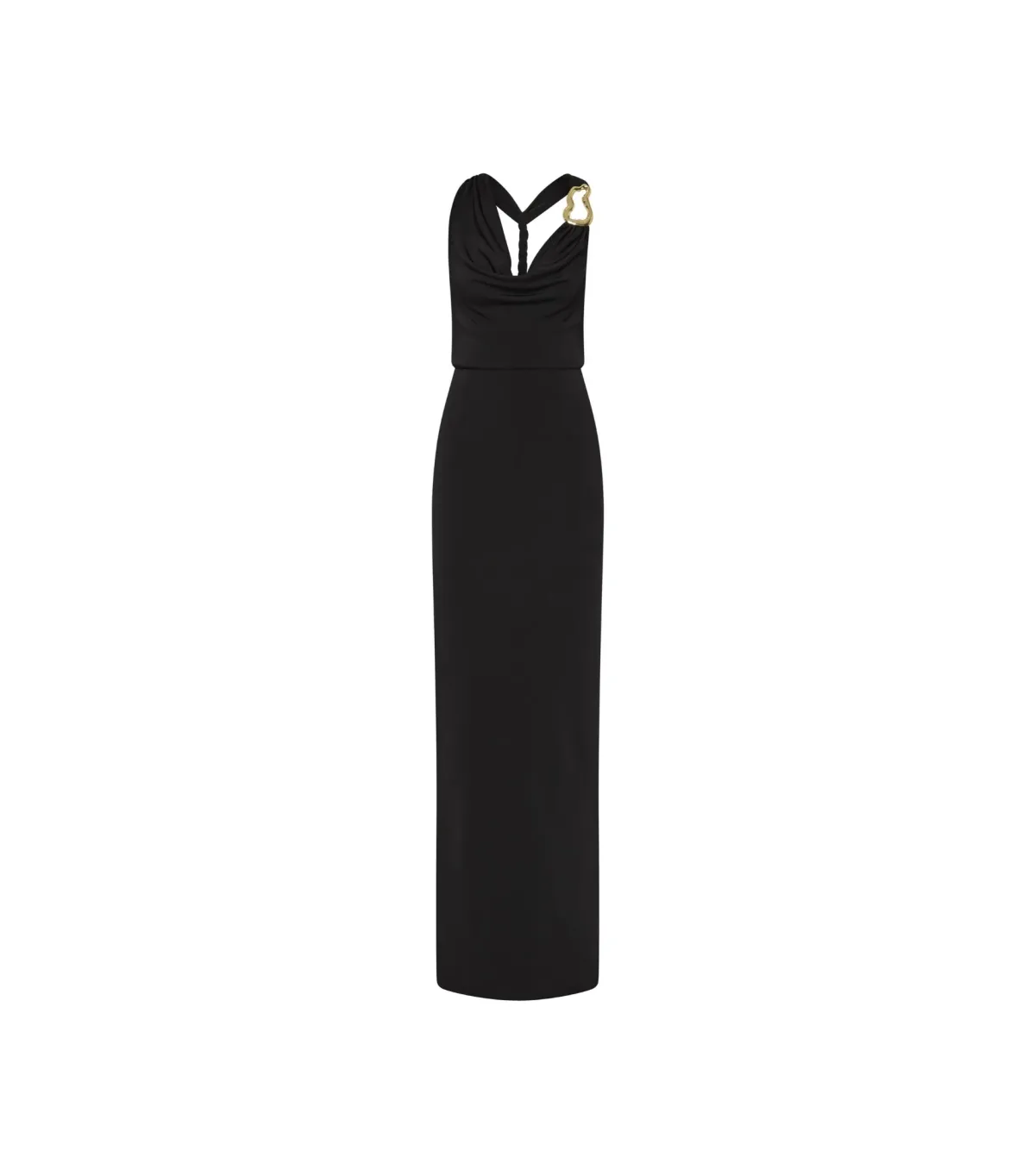Rebecca Vallance Domenica Halter Gown Black Size AU 6 - Image 6
