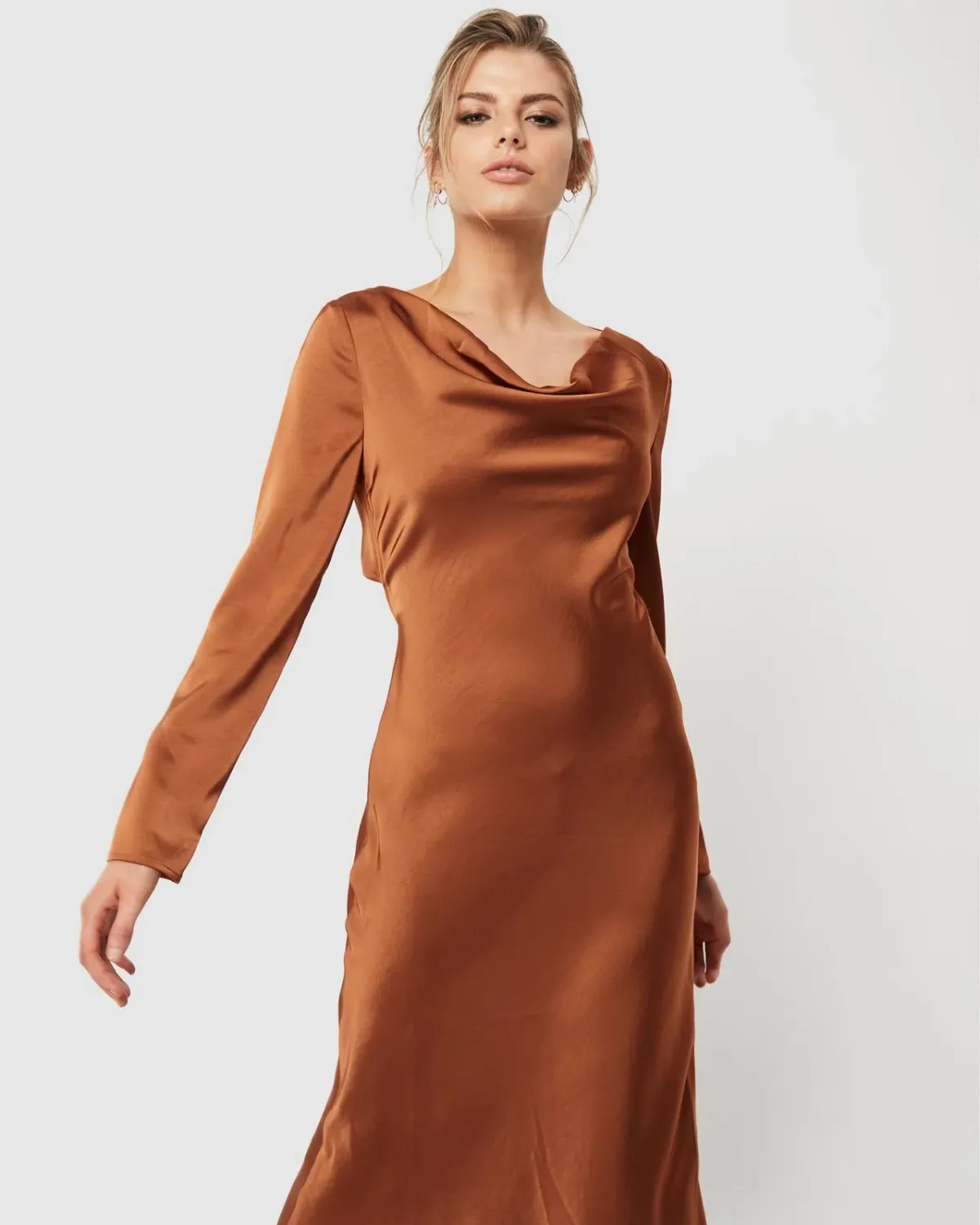 Mossman Pure Imagination Midi Dress Brown Size 10 - Image 2