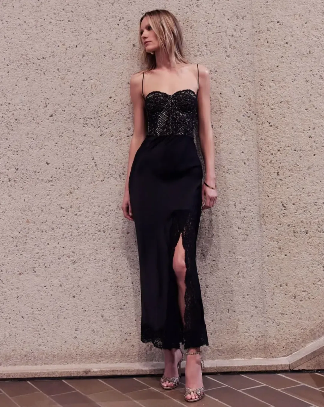 Rebecca Vallance Larisa Midi Dress Black Size AU 12 for rent on The Volte - main image