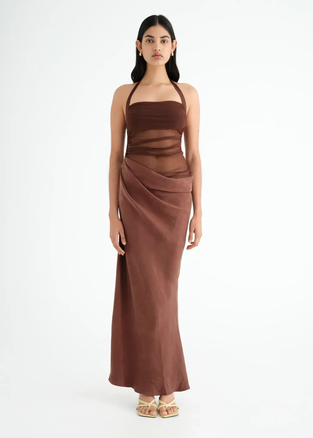 Benni Gina Maxi Dress Brown Size AU 8  - Image 1