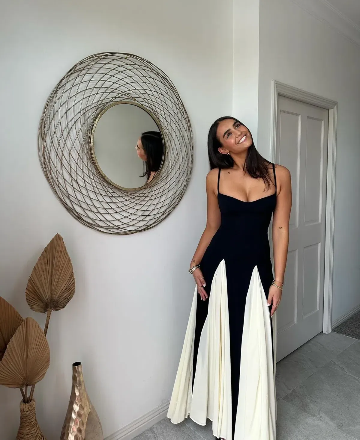 Arcina Ori Paloma Dress Black/White Size AU 10 - Image 1