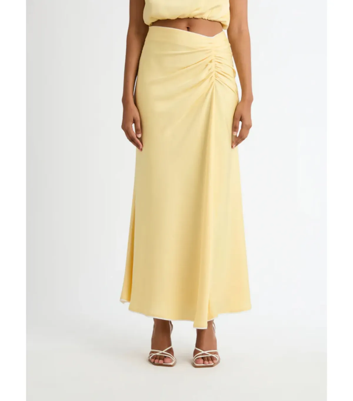 Sheike Milani Top and Midi Skirt in Lemon Size AU 6 - Image 4