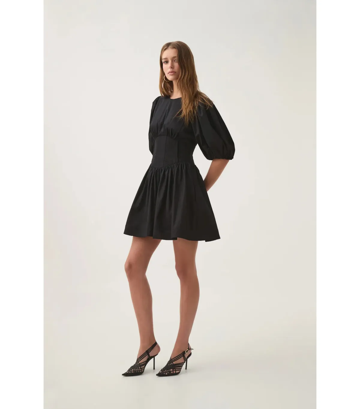 Aje Billie Corded Mini Dress Black Size AU 10 - Image 3