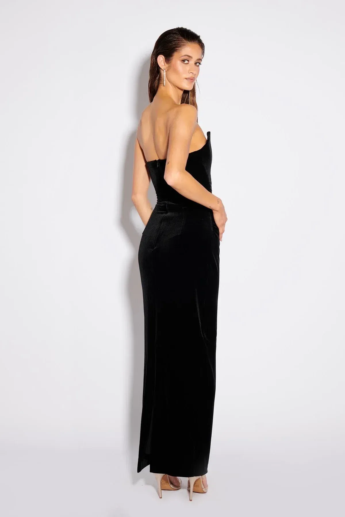 Effie Kats Koi Gown Black Size 8 - Image 3