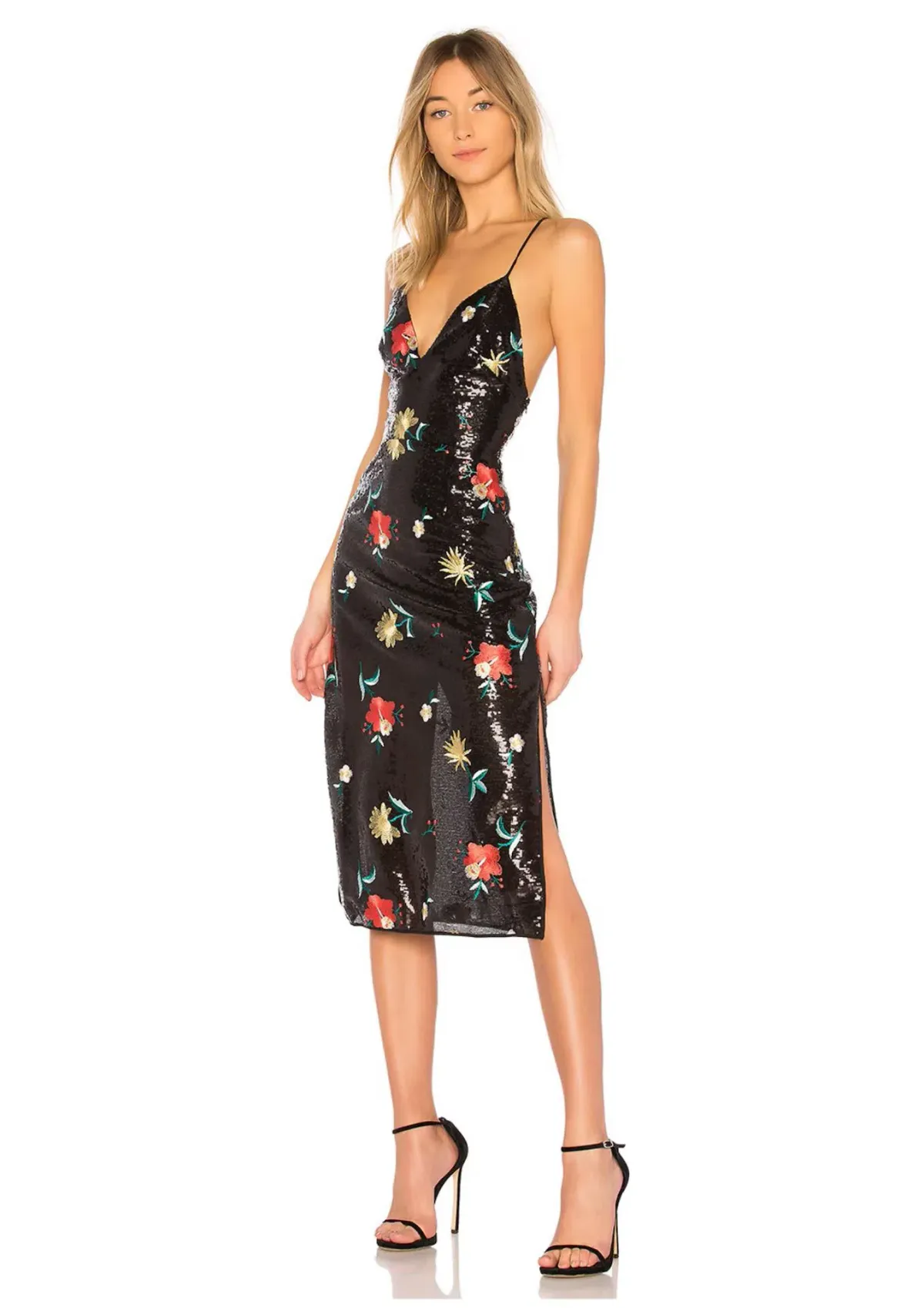 Lovers & Friends Melinda Midi Dress Print Size 4 - Image 1