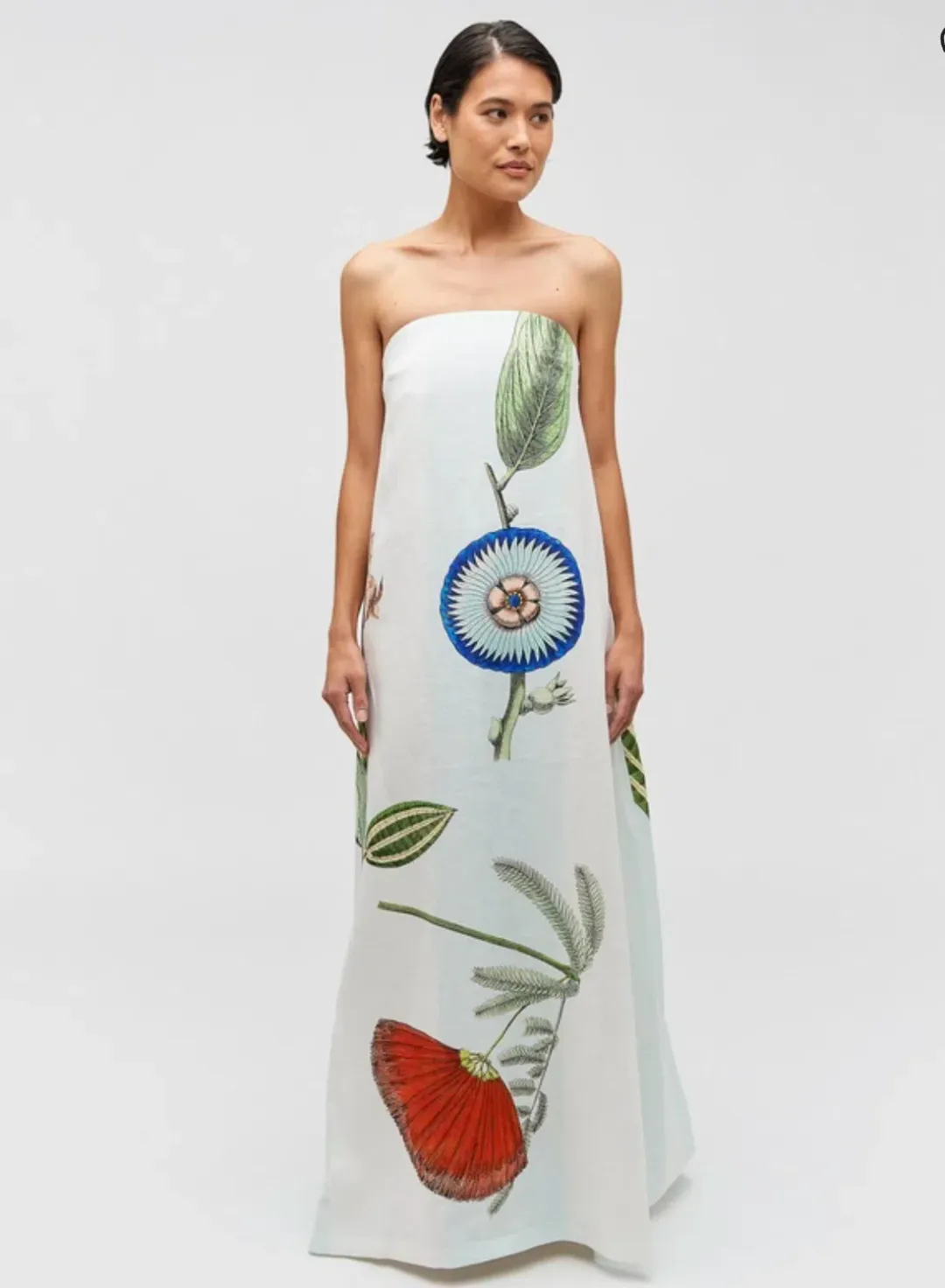 Oroton Grand Floral Gown Multi Size 8 for rent on The Volte - main image