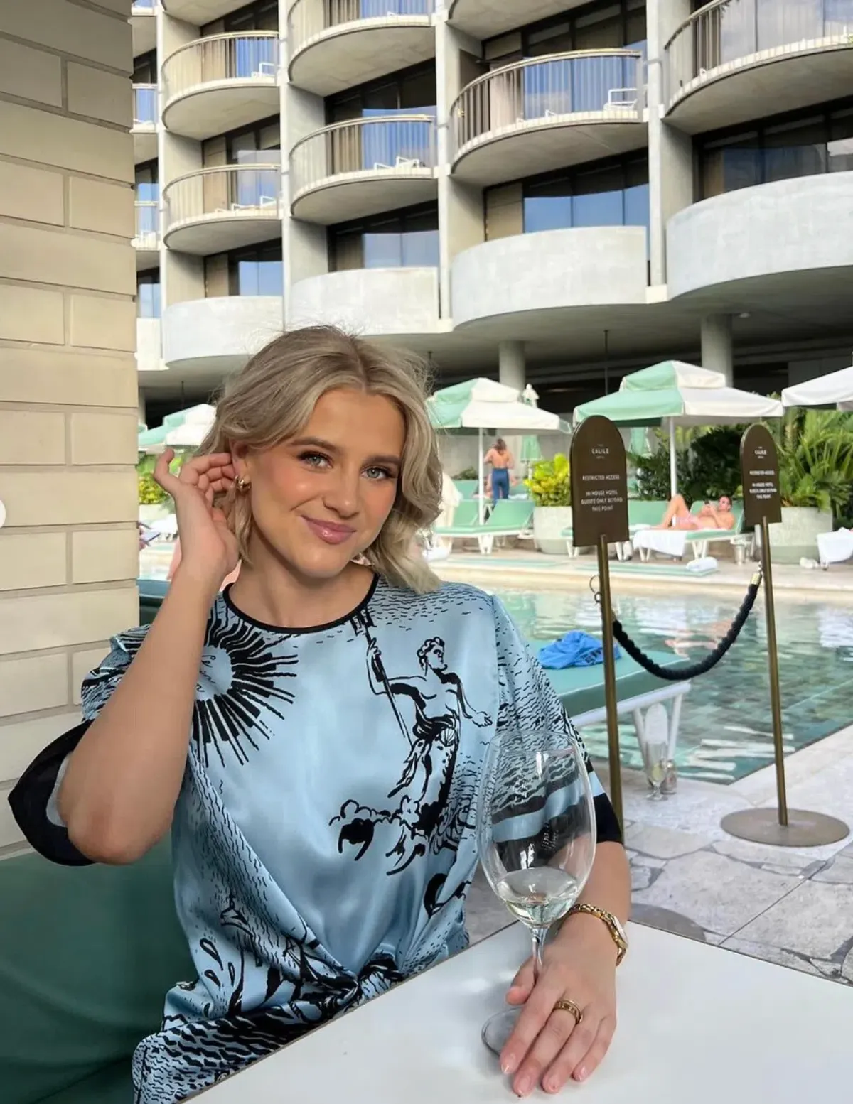 Sir the Label Dreamwood Mini Dress Brise Soleil Size 10 - Image 6