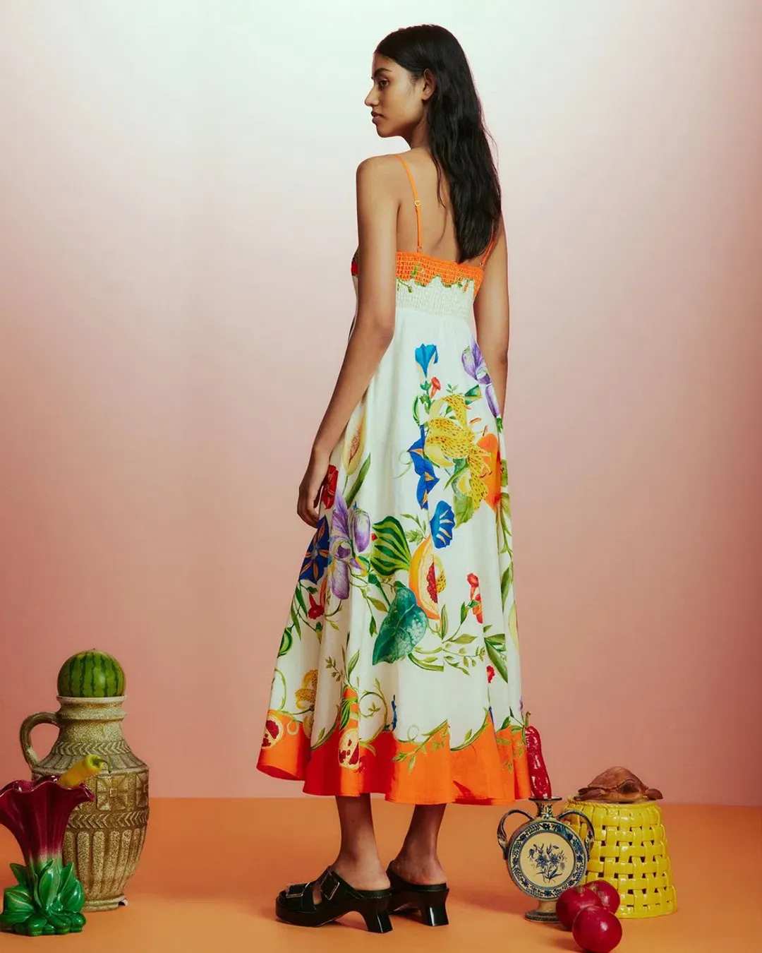 Alemais Flores Sundress Print Size AU 10 for rent on The Volte - main image