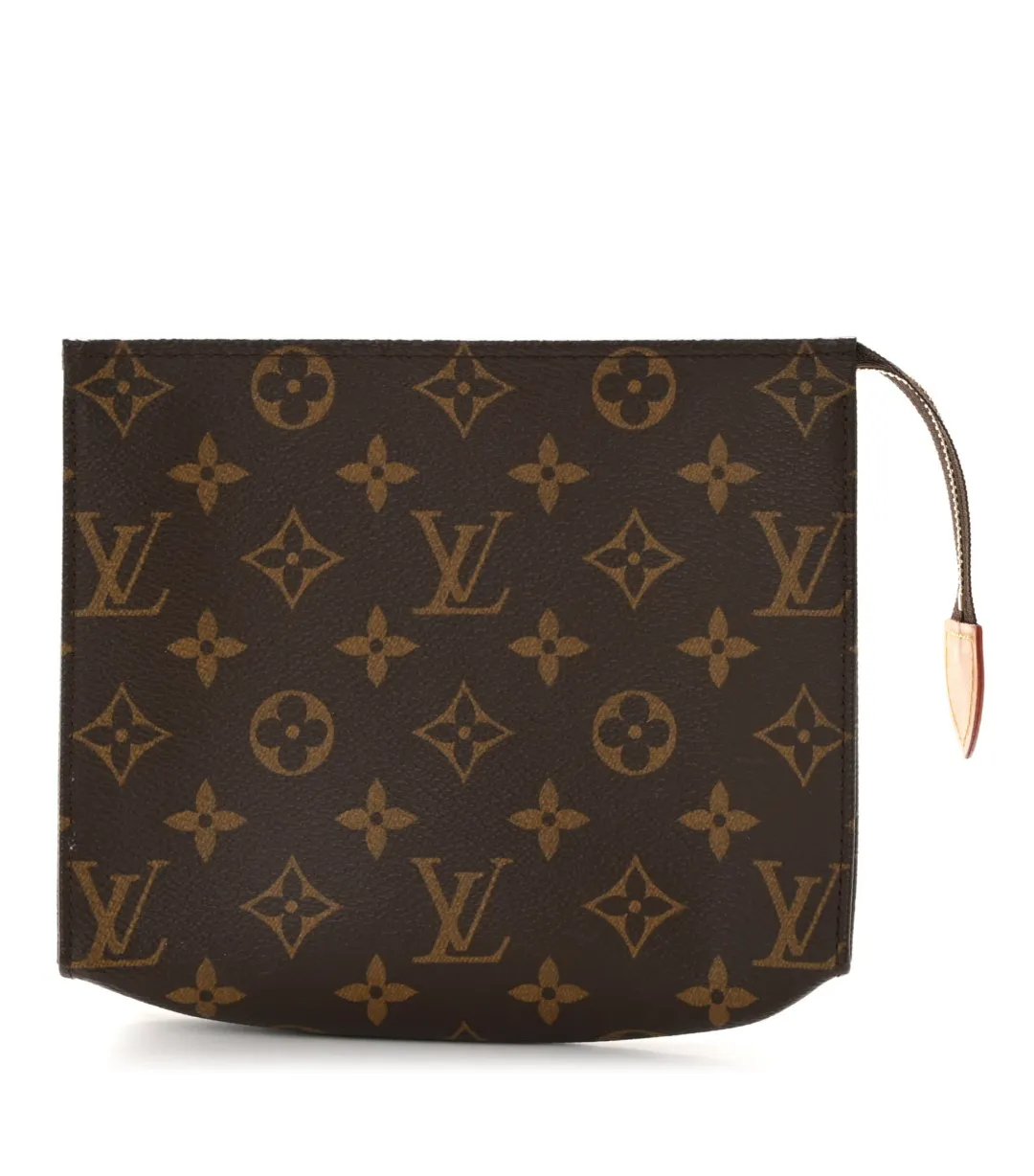 Louis Vuitton Monogram Toiletry Pouch 19 Brown for rent on The Volte - main image