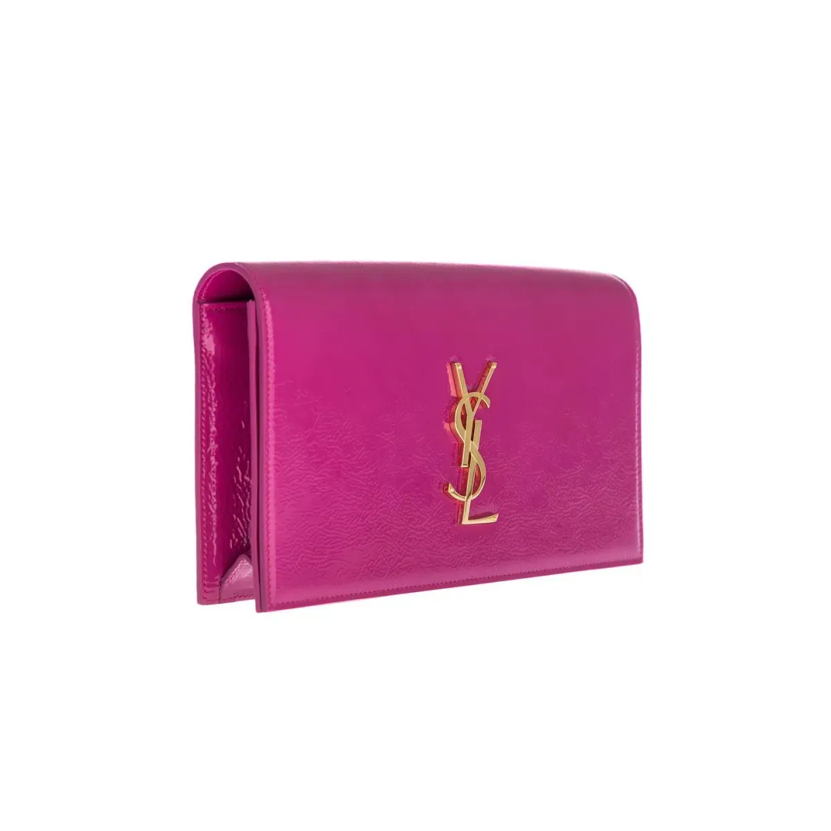 Saint Laurent Classic Kate Monogram Clutch Magenta - Image 2