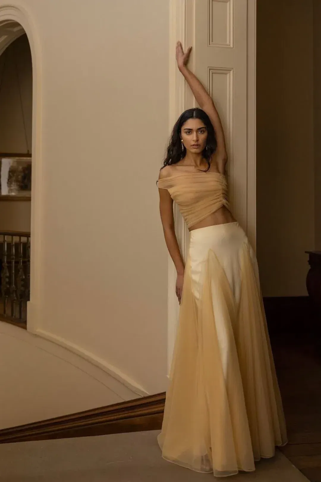 Arcina Ori Violetta Set Champagne Size L / AU 12 for rent on The Volte - main image