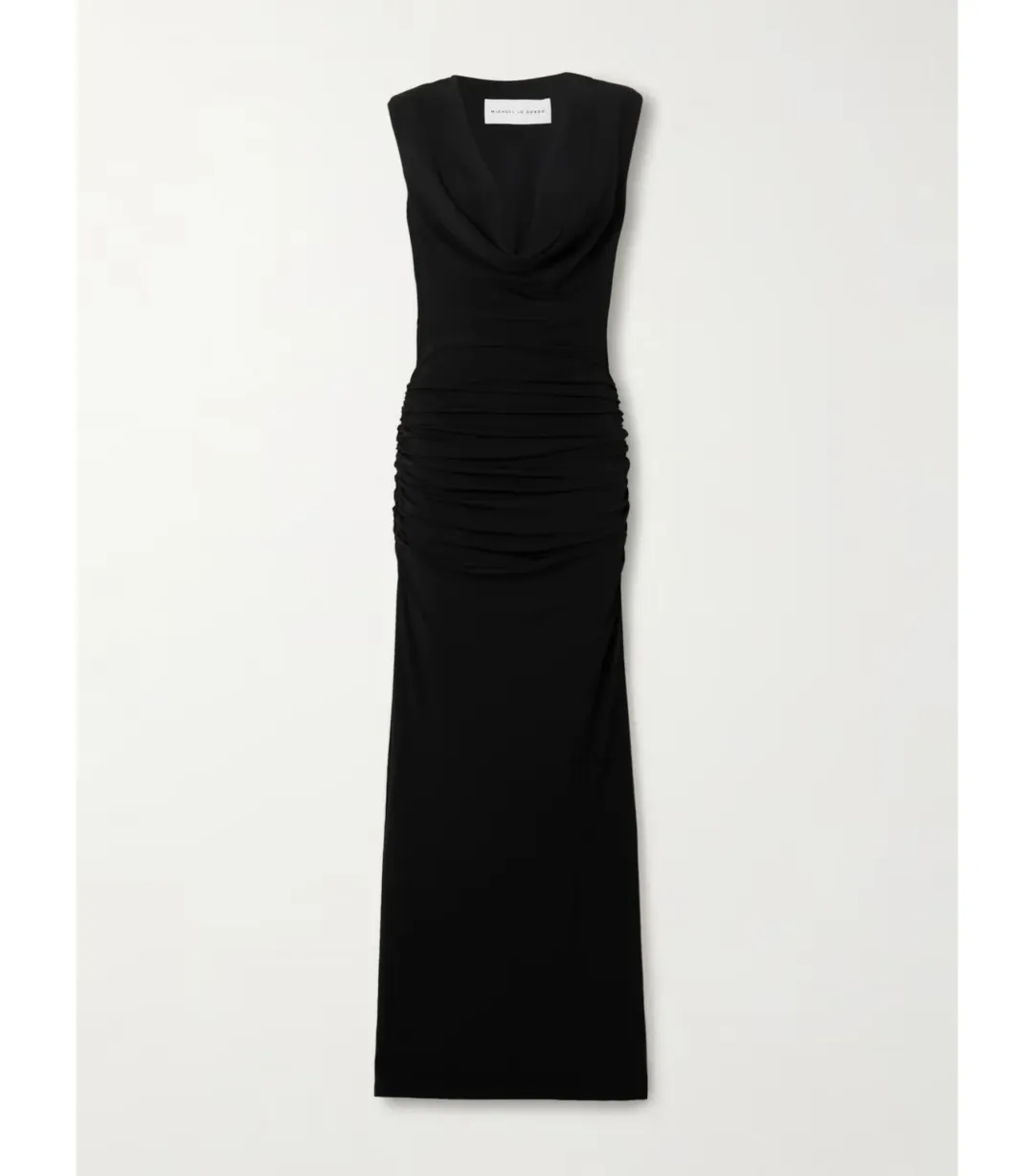 Michael Lo Sordo Drape Front Maxi Dress in Black AU 12 for rent on The Volte - main image