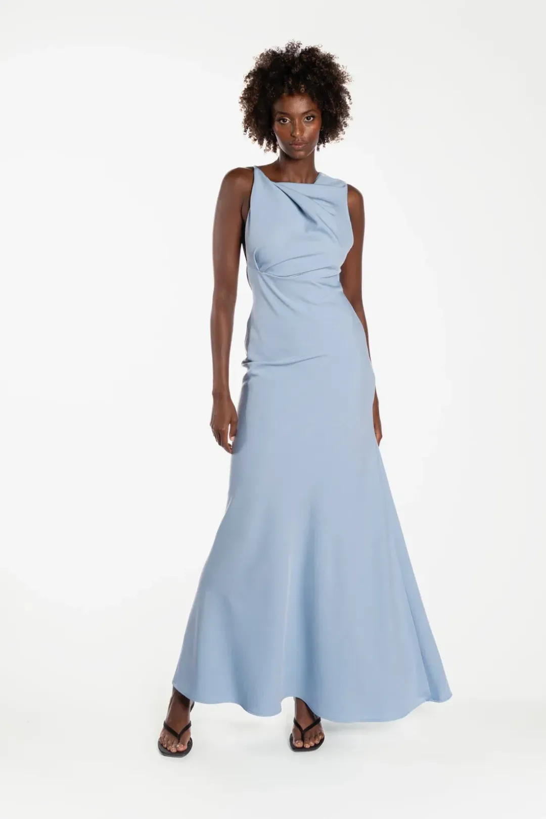 One Fell Swoop Kota Maxi Dress in Blue Jean Size AU 10 for rent on The Volte - main image