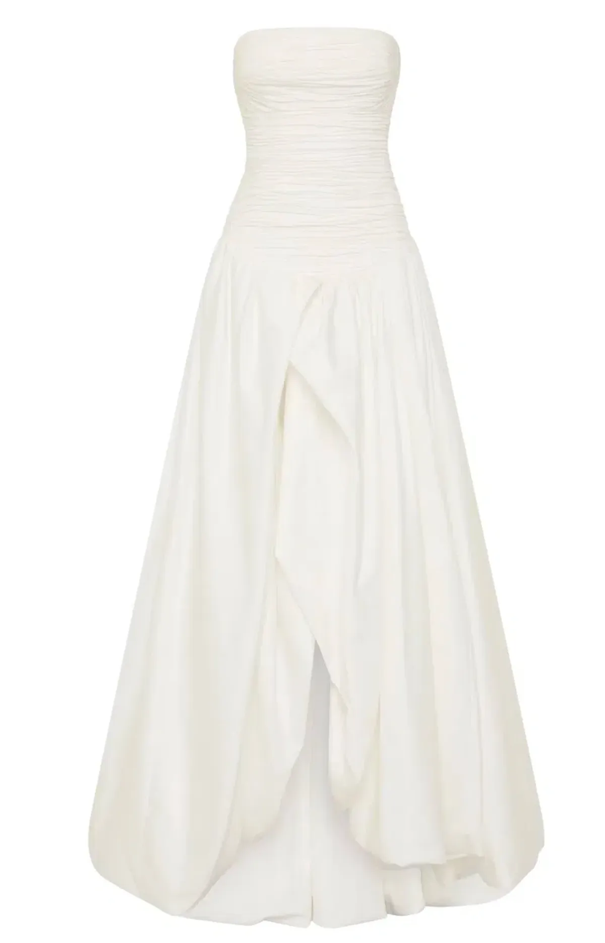 Aje Violette Bubble Hem Maxi Dress in White Size AU 6 - Image 4