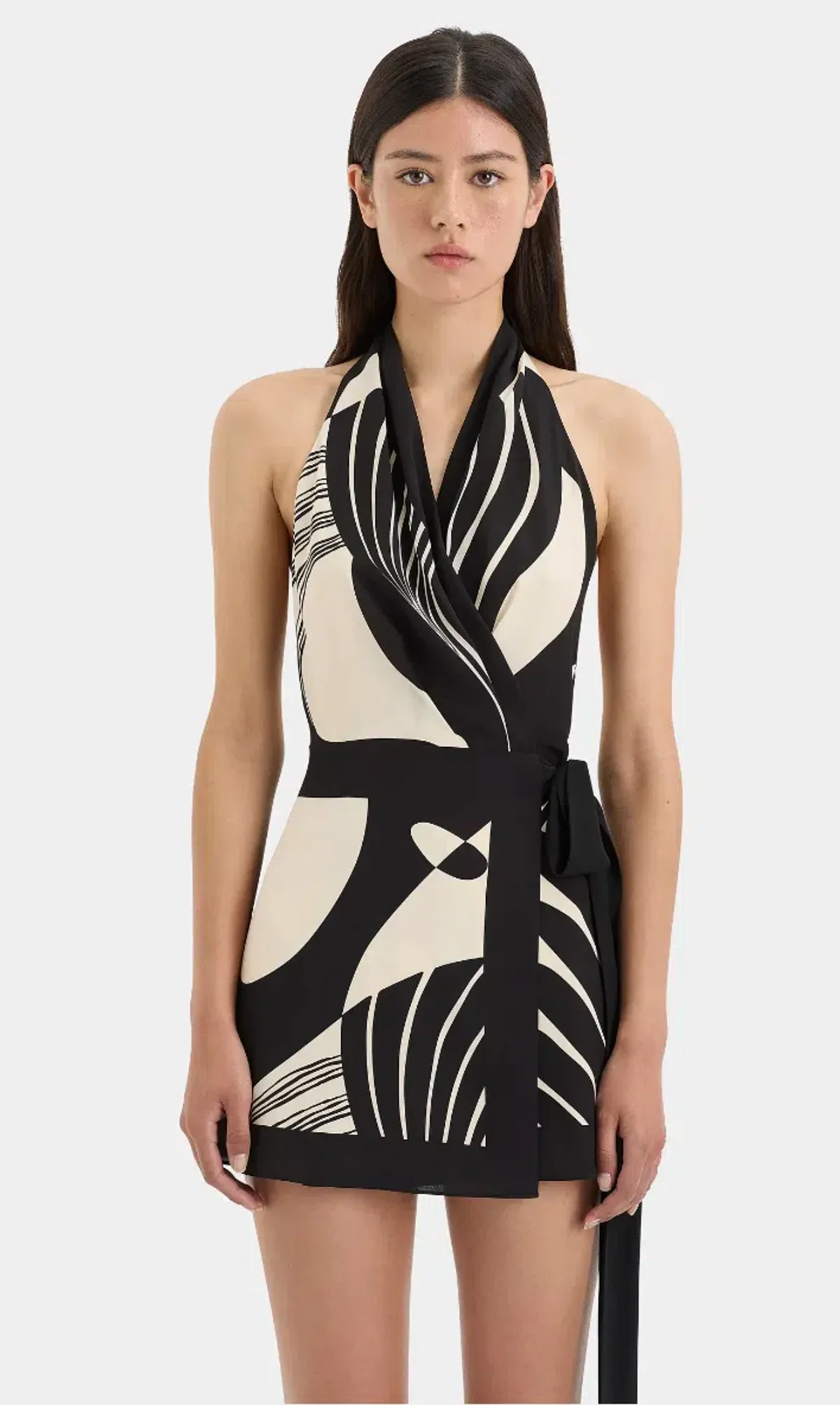 Sir the Label Realisme Wrap Halter Mini Dress - size 1 - Image 4