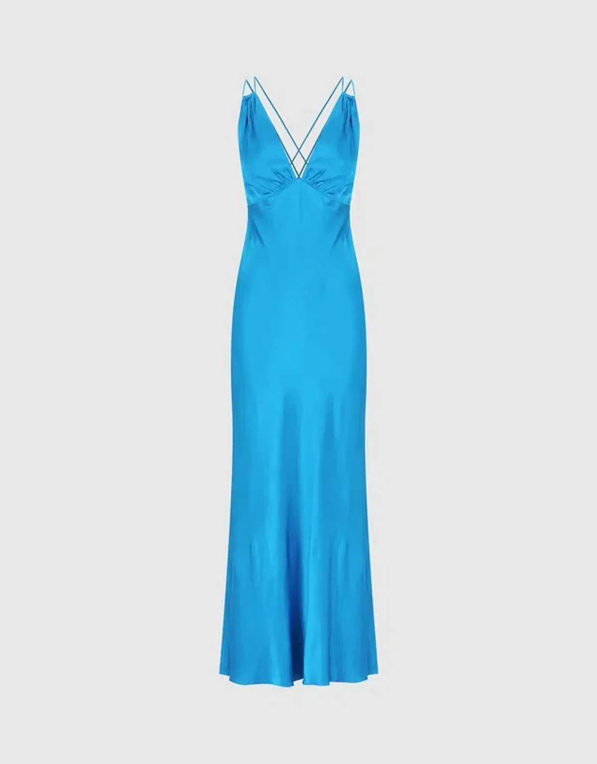 Shona Joy Nora Double Strap Maxi Dress Aqua - Image 6
