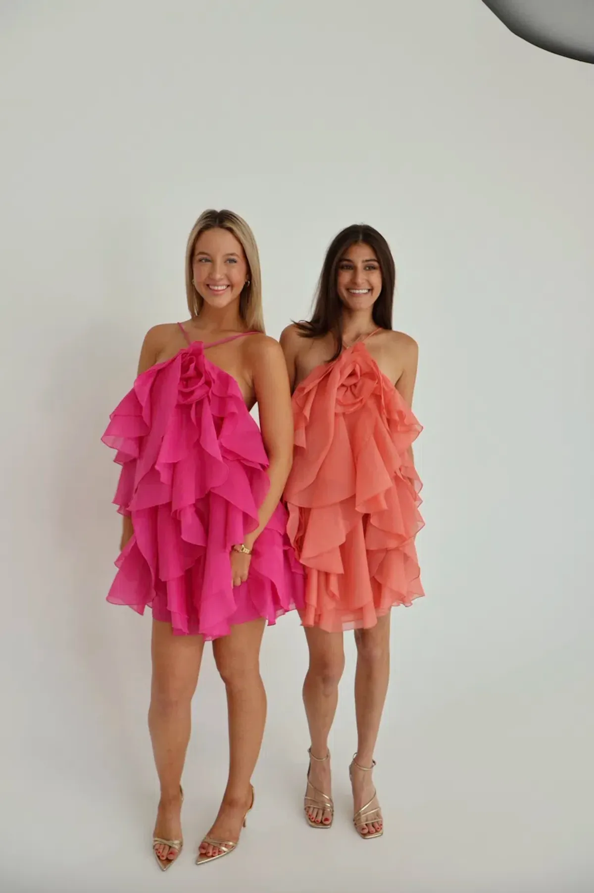 Aje Pandorea Layered Mini Dress Coral Size AU 8  - Image 4