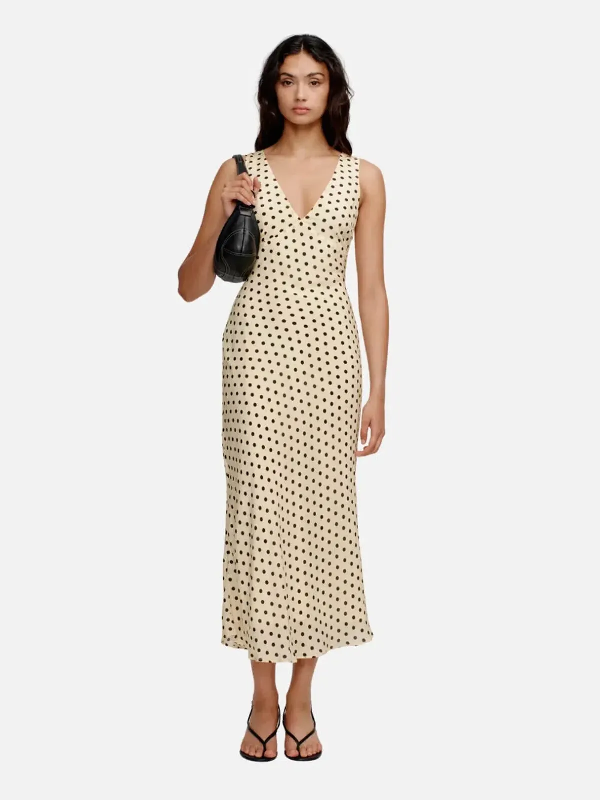 Ownley Tulip Midi Dress Butter Spots Size 8 - Image 2