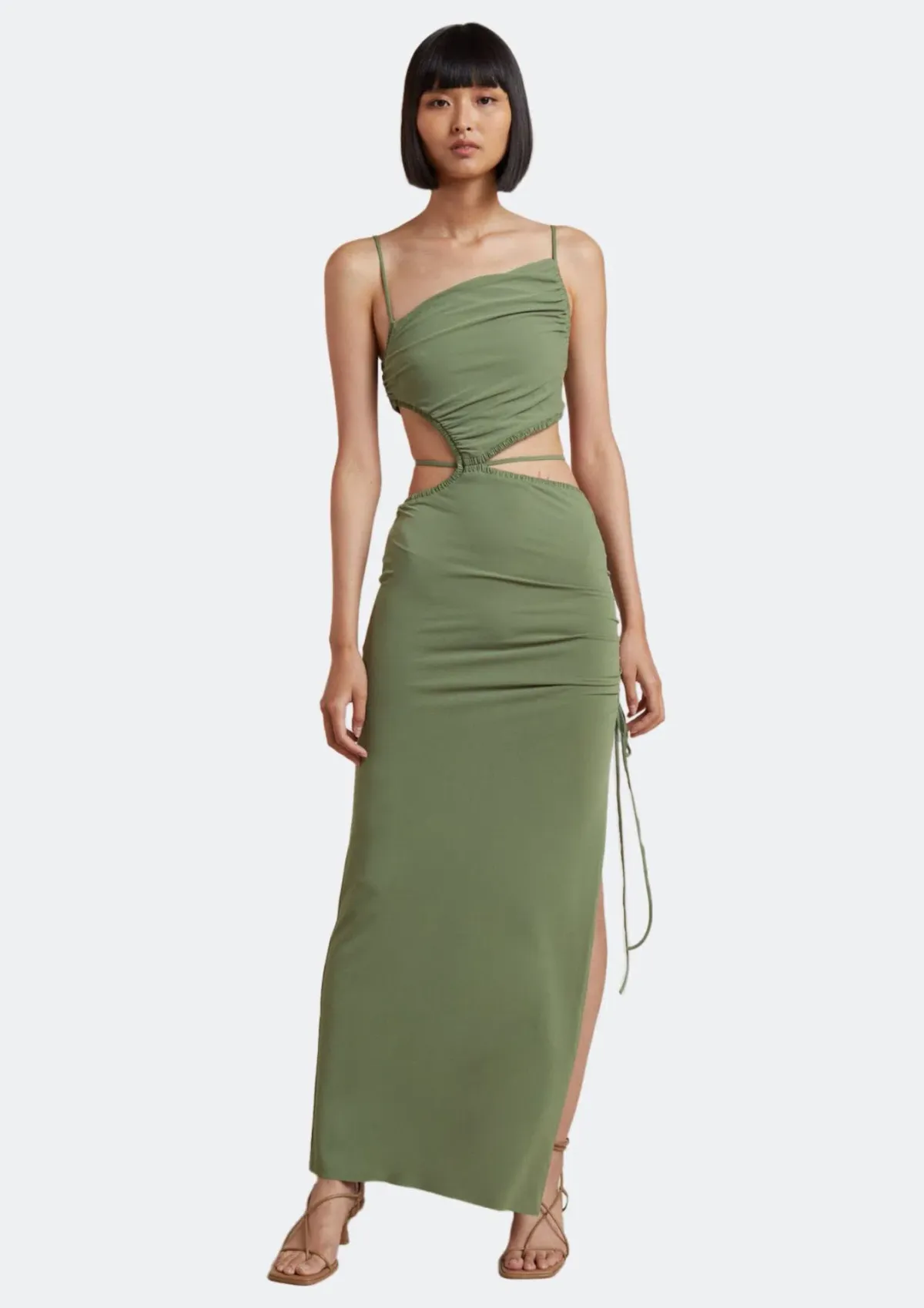 Bec & Bridge Dilkon Maxi Dress Olive Size XS / AU 6 - Image 1