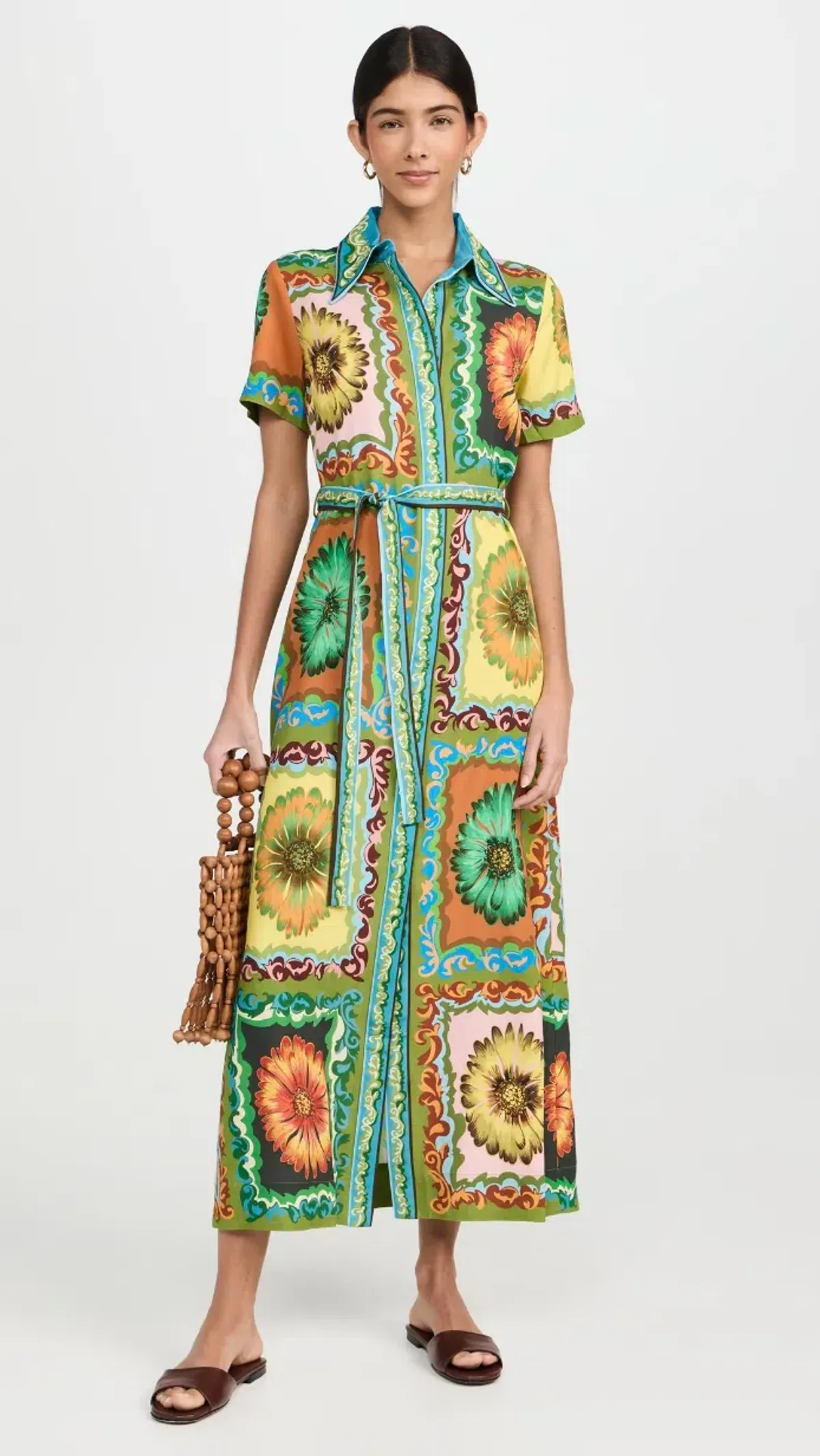 Alemais Disco Daisy Shirtdress Multicolour Size 10  - Image 5