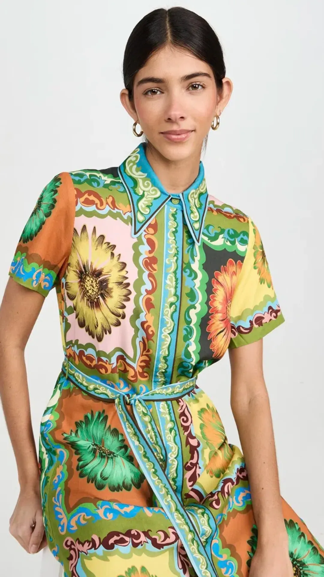 Alemais Disco Daisy Shirtdress Multicolour Size 10  for rent on The Volte - main image