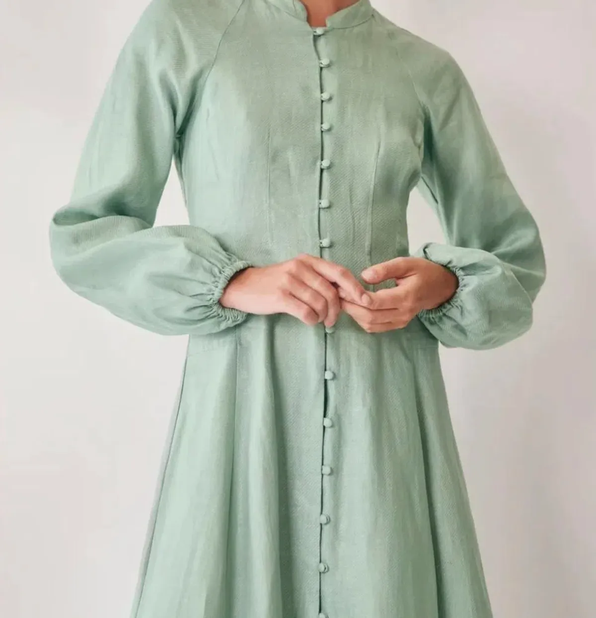 Morrison Tilly Linen Midi Dress in Sea Green Size 3 (AU 12) - Image 2