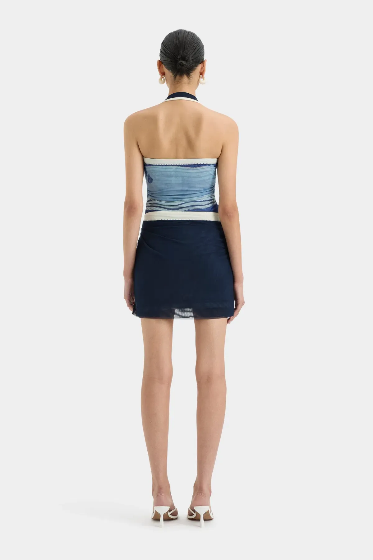 Sir the Label Breeze Mini Dress Shoreline Stripe Size 2 (AU 10) - Image 2