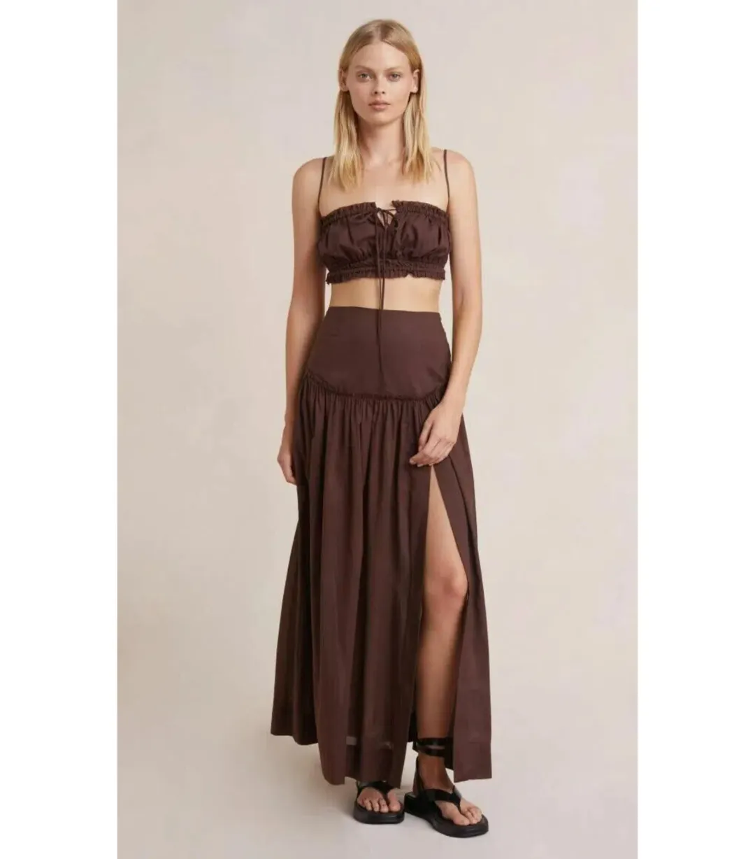 Bec & Bridge Alexandra Set Brown Size AU 10 for rent on The Volte - main image