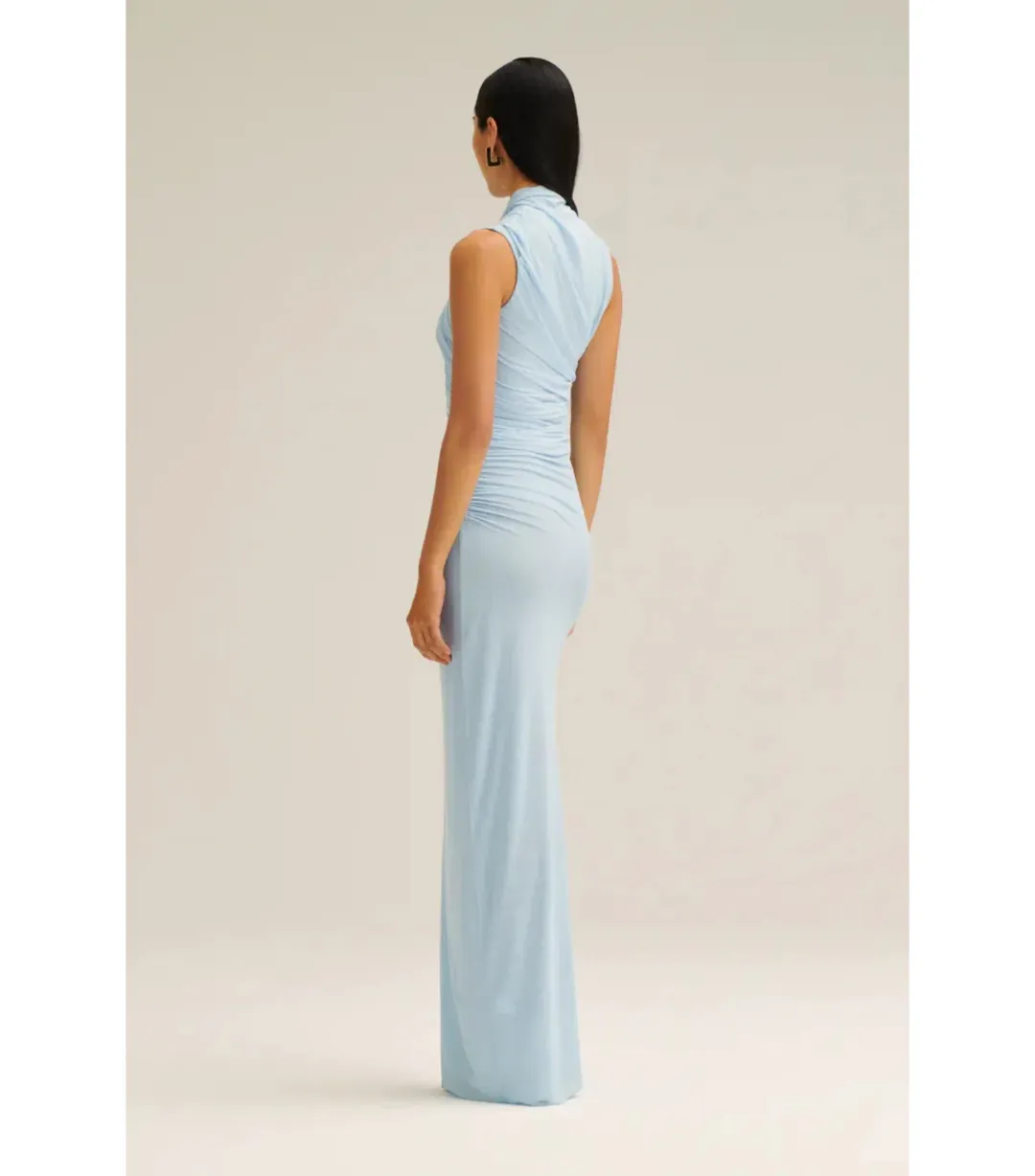 Scanlan Theodore Mesh Drape Top And Skirt Pale Blue Size AU 10 for rent on The Volte - main image